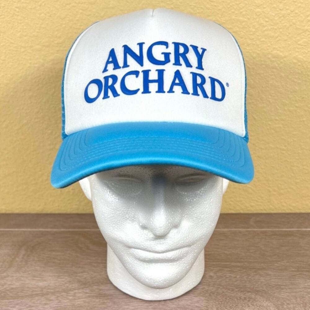 Angry Orchard Hard Cider Trucker Hat Adjustable Snapback Cap NWOT